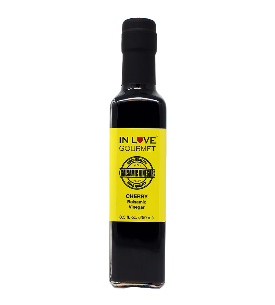 Cherry Balsamic Vinegar 250ML/8.5oz Great on veggies and salads. Use with our Lemon Infused Olive Oil, YUMMY