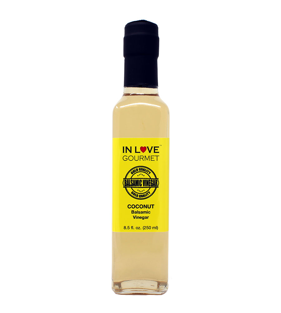 Coconut Balsamic Vinegar 250ML/8.5oz Coconut Salad Dressing, Give a Unique Tropical Island Flair to Your Dishes