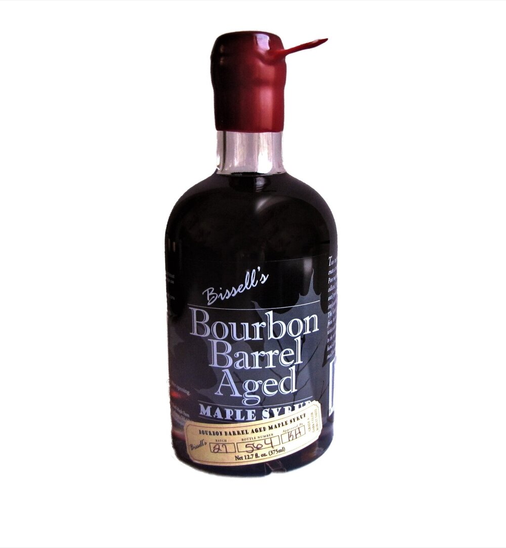Bourbon Barrel Aged Maple Syrup - Burgundy Wax-Topped - 12.7oz Bottle