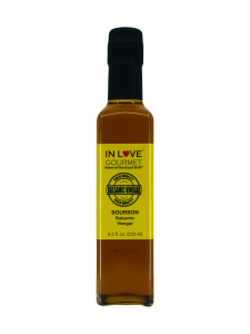 Bourbon Balsamic Vinegar 250ML/8.5oz Use as a Glaze on Grilled Red Meats, Great on Veggies and Salads
