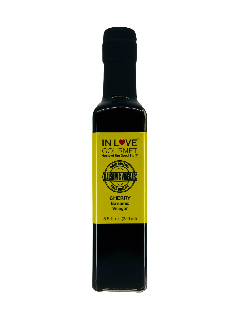 Cherry Balsamic Vinegar 250ML/8.5oz Great on veggies and salads. Use with our Lemon Infused Olive Oil, YUMMY