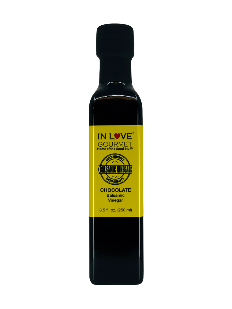 Chocolate Balsamic Vinegar 250ML/8.5oz Great on Strawberries and Fruit Salads, Amazing on Grilled Steaks and Chicken