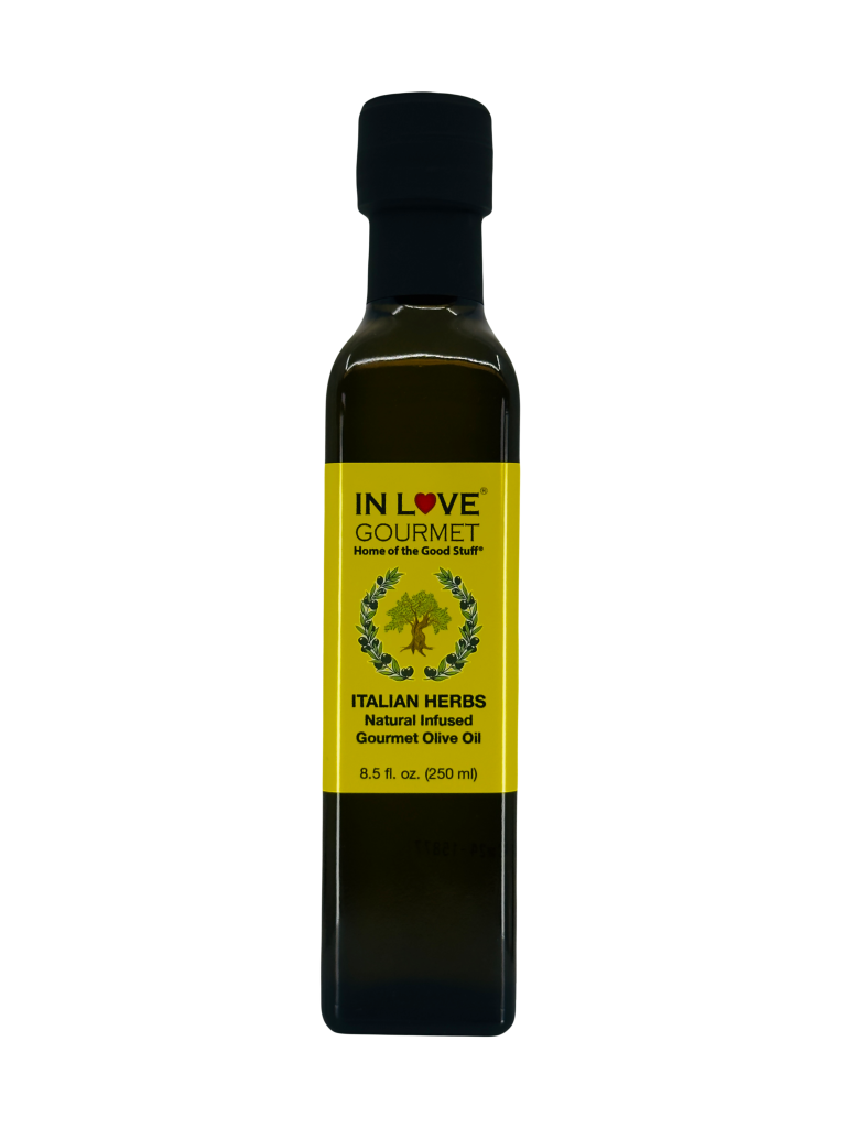 Italian Herbs Natural Flavor Infused Olive Oil 250ML/8.5oz Awesome Gourmet Bread Dipping Oil, Salad Dressing Pure Olive Oil