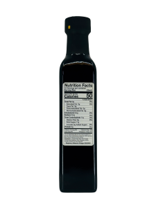 Raspberry RESERVE Balsamic Vinegar 250ML/8.5oz Great drizzled on veggie and fruit salads, pairs well with our Lemon Infused Olive Oil as a Vinaigrette