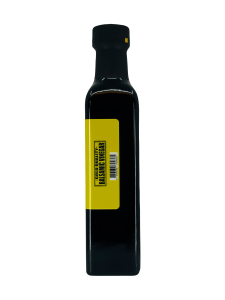 Raspberry RESERVE Balsamic Vinegar 250ML/8.5oz Great drizzled on veggie and fruit salads, pairs well with our Lemon Infused Olive Oil as a Vinaigrette